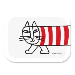 Opto Design Bandeja Mikey 27x20 cm, blanco- Rojo Best