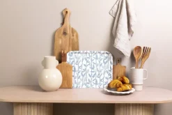 Åry Home Bandejas<Bandeja Mougli Blue 33x43 cm, Blue-white AzulBlanco