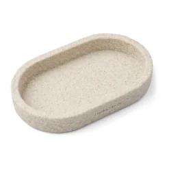 Humdakin Decoración Navideña<Bandeja ovalada Sandstone 15x25 cm, Natural Beige