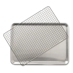Nordic Ware Otros Utensilios De Cocina<Bandeja para hornear con parrilla naturals, 32,7x45,4 cm Plateado