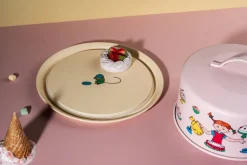 Muurla Bandeja para pasteles con cúpula Pippi, Cumpleaños Rosa Discount