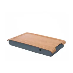Bosign Bandejas<Bandeja para portátil mini, Madera de sauce-sal y pimienta gris MarrónGris