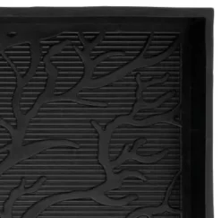 Dixie Bandeja para zapatos , goma, Grenverk, 36 x 85 cm Negro
