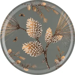 Åry Home Bandejas<Bandeja Pine Cone Ø 38 cm, Moss grey Verde