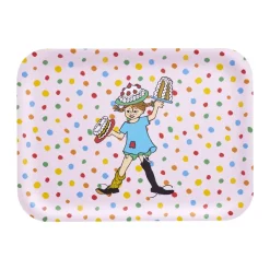 Muurla Bandeja Pippi 20x27 cm, Cumpleaños Rosa