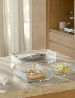 Stelton Bandeja resistente al horno Pilastro 20,7x33,1 cm, Clear Transparente Discount