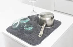 Brabantia Bandeja secaplatos de microfibra Sinkside 47x40 cm, oscuro Gris Discount