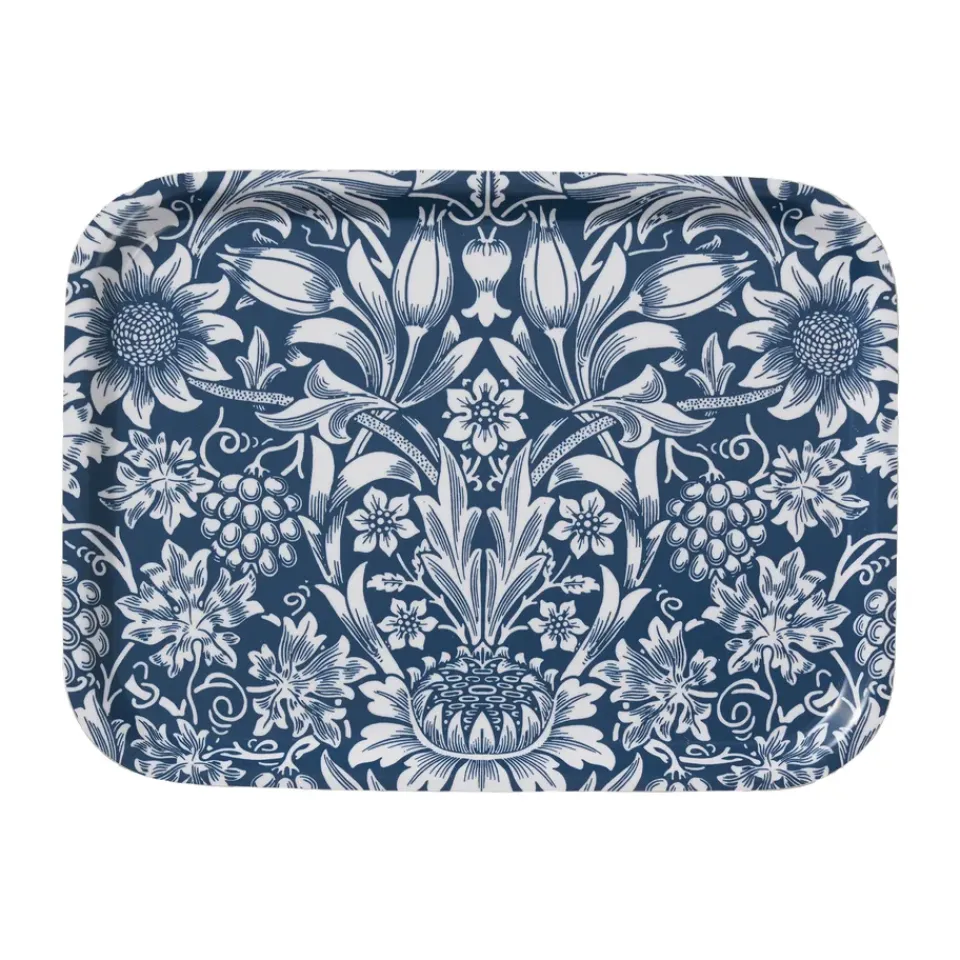Klippan Yllefabrik Bandeja Sunflower 20x27 cm, Dark denim Azul