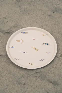 Fine Little Day Bandejas<Bandeja Swimmers Ø38 cm, Beige
