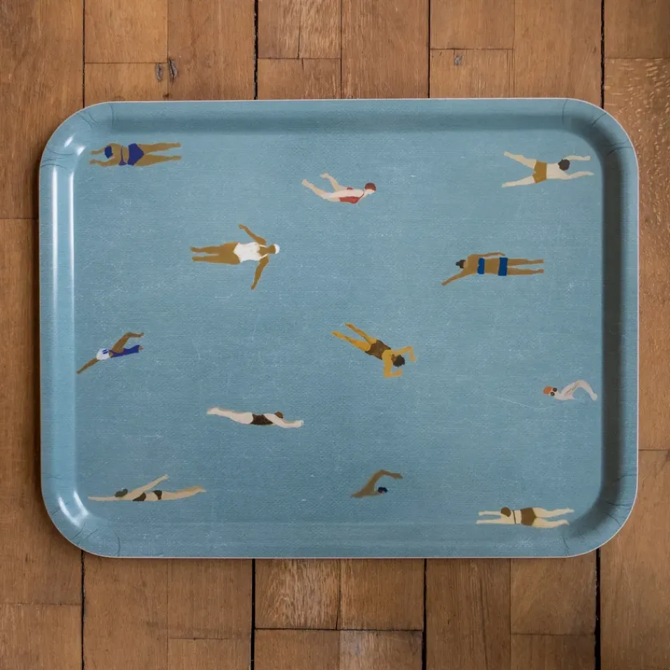 Fine Little Day Bandeja Swimmers 33x43 cm, Azul Sale