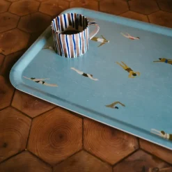 Fine Little Day Bandeja Swimmers 33x43 cm, Azul Sale