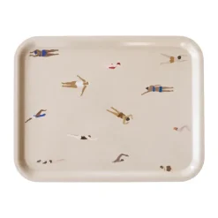 Fine Little Day Bandejas<Bandeja Swimmers 33x43 cm, Beige