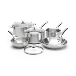 De Buyer Batería de cocina Alchimy, 8 piezas Plateado Best