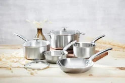 De Buyer Batería de cocina Alchimy, 8 piezas Plateado Best