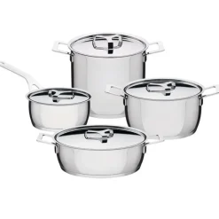 Alessi Baterías De Cocina|Cacerolas<Batería de cocina Pots&Pans, 4 piezas Plateado