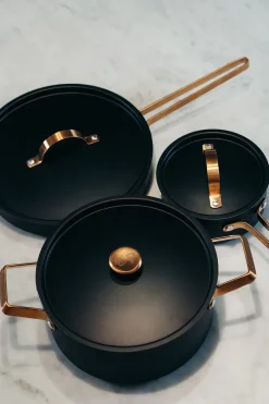 Vargen & Thor Baterías De Cocina|Cacerolas<Batería de cocina Arvet, 3 piezas Negro