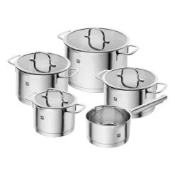 Zwilling Baterías De Cocina|Cacerolas<Batería de cocina TrueFlow 5 piezas, Silver Plateado