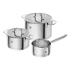 Zwilling Baterías De Cocina|Cacerolas<Batería de cocina TrueFlow 3 piezas, Silver Plateado