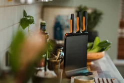 Fiskars Almacenamiento De Cuchillos|Bloques De Cuchillos<Bloque de cuchillos en plástico con 3 cuchillos Functional Form, 4 piezas Negro