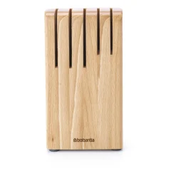 Brabantia Bloque de cuchillos Profile 22 cm, madera Beige New