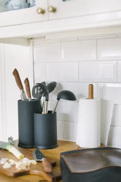 Dorre Almacenamiento De Cuchillos|Bloques De Cuchillos<Bloque de cuchillos y soporte para utensilios de cocina Vida 23 cm, Negro