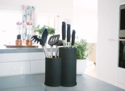 Dorre Almacenamiento De Cuchillos|Bloques De Cuchillos<Bloque de cuchillos y soporte para utensilios de cocina Vida 23 cm, Negro