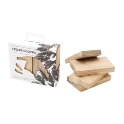 Bosign Bloque de fragancia de madera de cedro , 4-pack Blanco Clearance