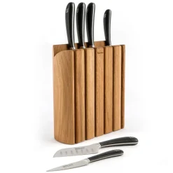 Robert Welch Bloques De Cuchillos|Almacenamiento De Cuchillos<Bloque y set de cuchillos Signature Book Oak 7 piezas, roble BeigeMarrón