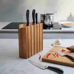 Robert Welch Bloques De Cuchillos|Almacenamiento De Cuchillos<Bloque y set de cuchillos Signature Book Oak 7 piezas, roble BeigeMarrón