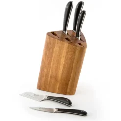 Robert Welch Bloque y set de cuchillos Signature Prism Oak 7 piezas, roble MarrónPlateadoNegro Best