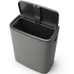 Brabantia Bo touch bin 60 L, Mineral concrete grey Gris Outlet