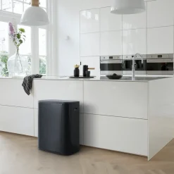 Brabantia Bo touch bin 60 L, mate Negro Online