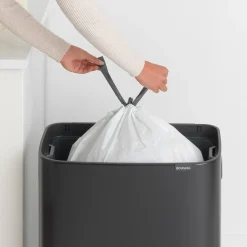 Brabantia Bo touch bin 60 L, mate Negro Online