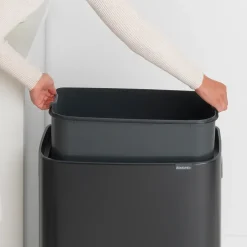 Brabantia Bo touch bin 60 L, mate Negro Online