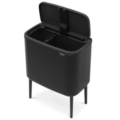 Brabantia Bo Touch Bin 11+23 L, mate Negro