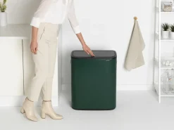 Brabantia Bo touch bin 60 L, Pine green Verde Outlet
