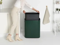 Brabantia Bo touch bin 60 L, Pine green Verde Outlet