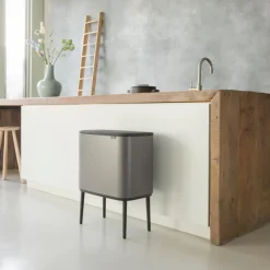 Brabantia Bo Touch Bin 11+23 L, platino BeigeGris Sale