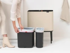 Brabantia Bo Touch Bin 11+23 L, Soft Beige