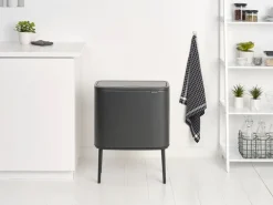 Brabantia Bo Touch Bin 3 x 11 L, Confident Grey Gris New