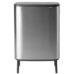 Brabantia Bo touch bin high 60 L, acero cepillado mate Plateado Discount