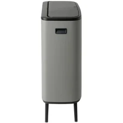 Brabantia Bo touch bin high 60 L, Mineral concrete grey Gris New