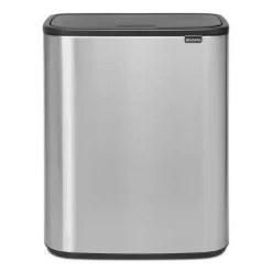 Brabantia Bo touch bin 2x30 L, acero cepillado mate Plateado Clearance