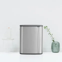 Brabantia Bo touch bin 2x30 L, acero cepillado mate Plateado Clearance