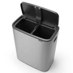 Brabantia Bo touch bin 2x30 L, acero cepillado mate Plateado Clearance