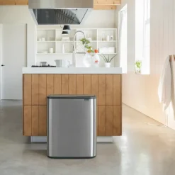 Brabantia Bo touch bin 2x30 L, acero cepillado mate Plateado Clearance