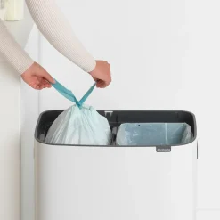 Brabantia Bo touch bin 2x30 L, Blanco Outlet
