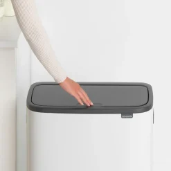Brabantia Bo touch bin 2x30 L, Blanco Outlet