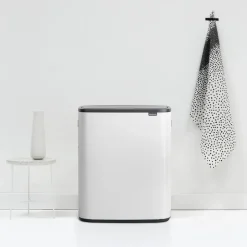Brabantia Bo touch bin 2x30 L, Blanco Outlet
