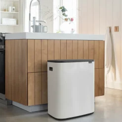 Brabantia Bo touch bin 2x30 L, Blanco Outlet